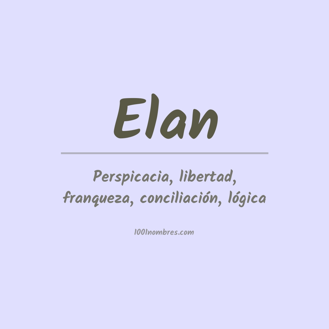 Significado del nombre Elan
