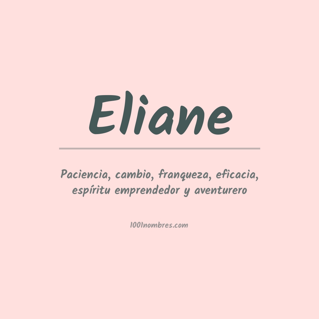 Significado del nombre Eliane