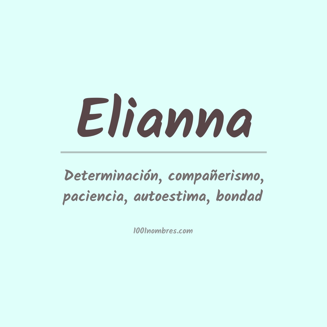 Significado del nombre Elianna