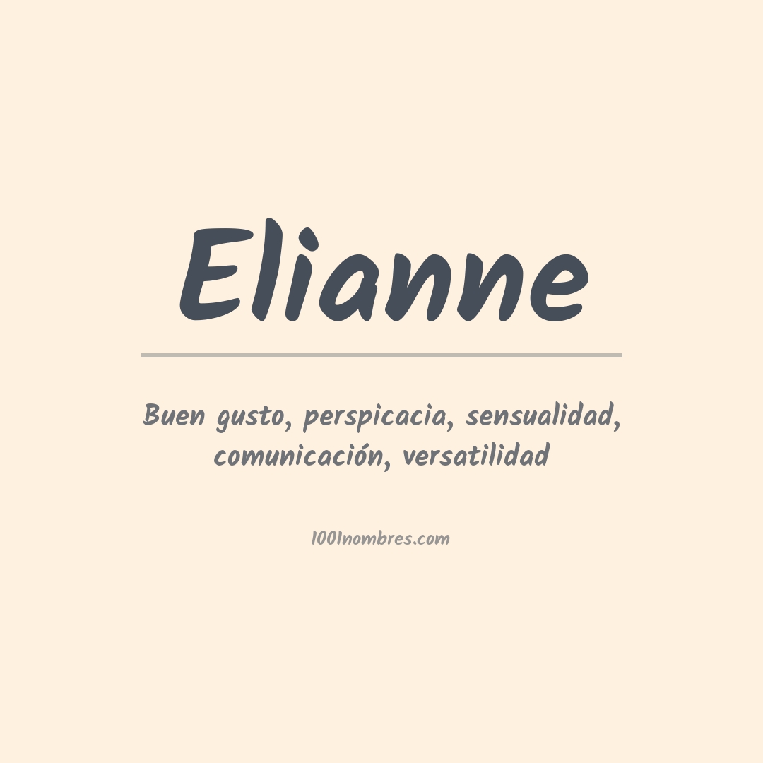 Significado del nombre Elianne