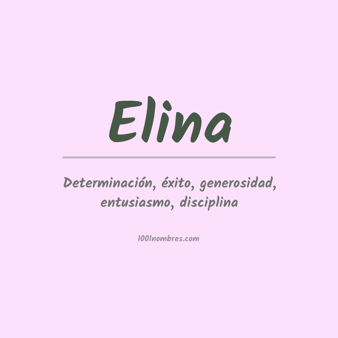 Significado del nombre Elina