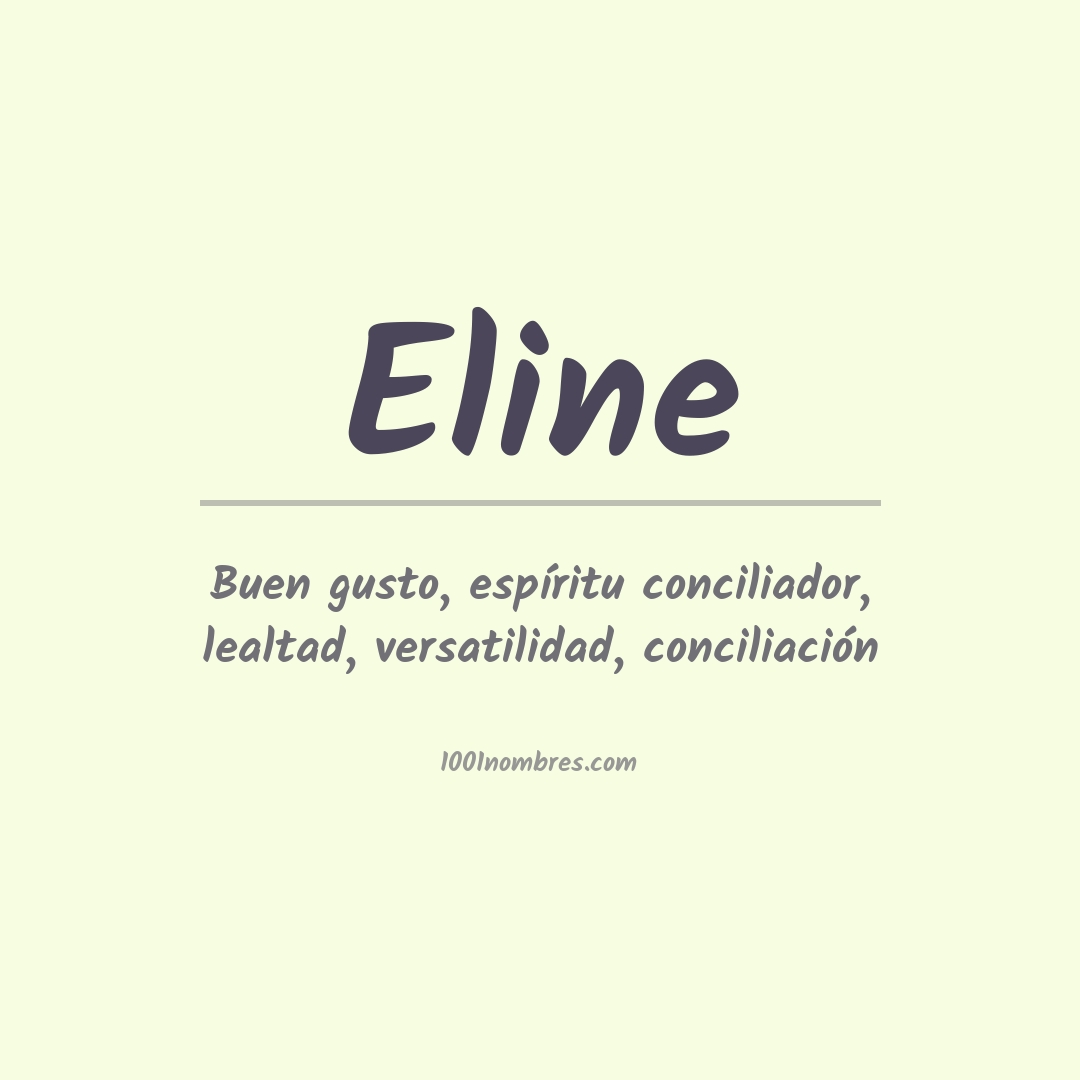 Significado del nombre Eline