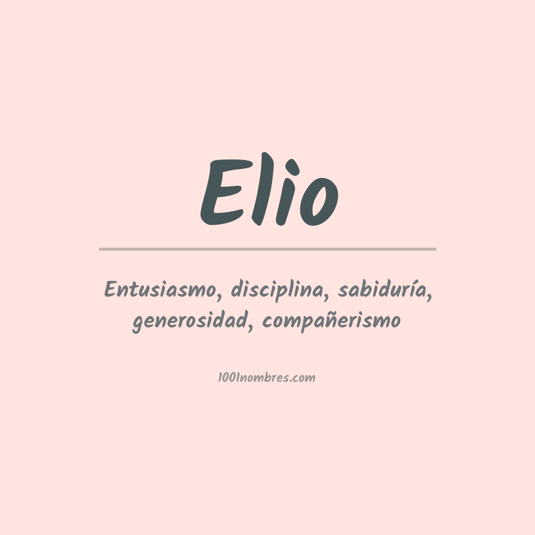 Significado del nombre Elio