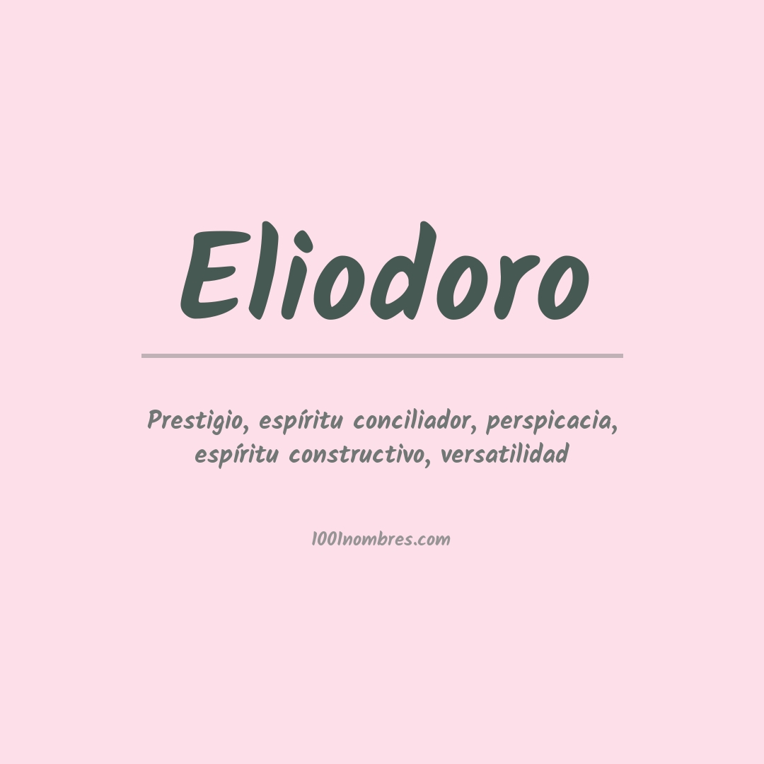 Significado del nombre Eliodoro