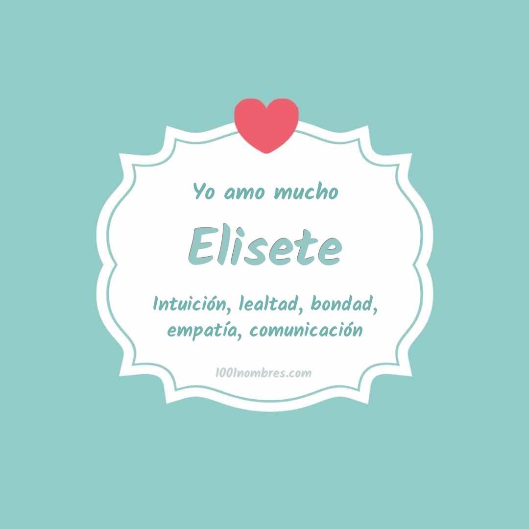 Yo amo mucho Elisete Yo amo mucho Elisete