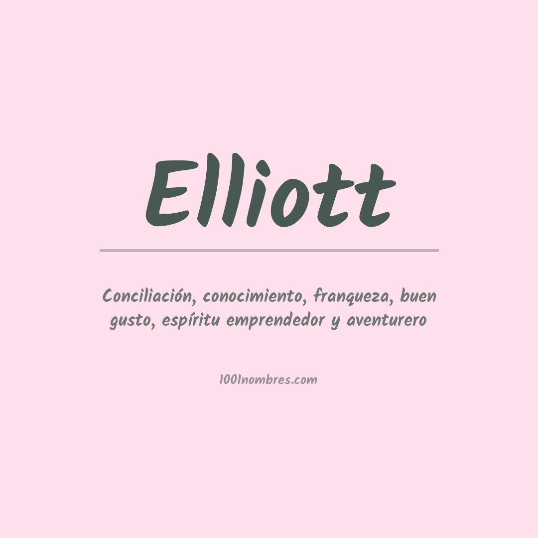 Significado del nombre Elliott
