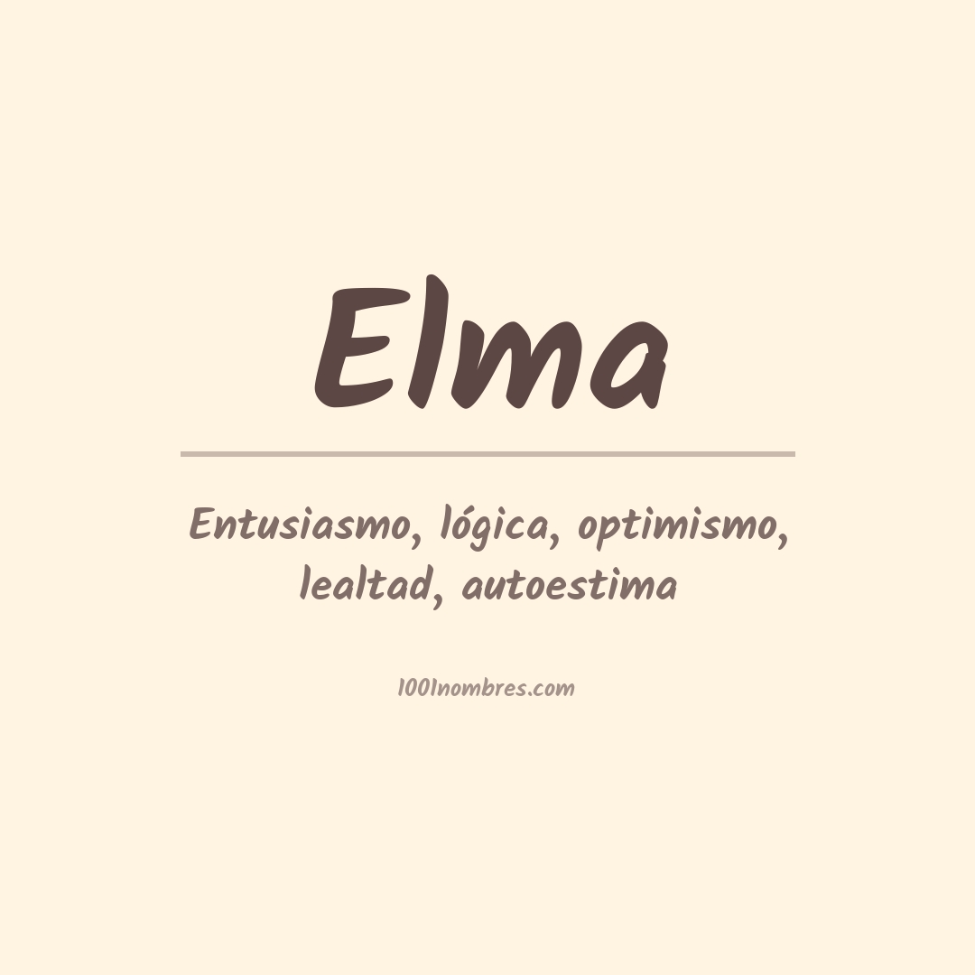 Significado del nombre Elma
