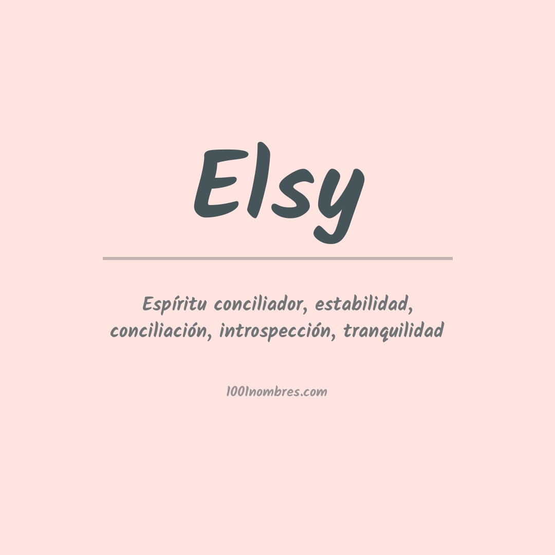 Significado del nombre Elsy