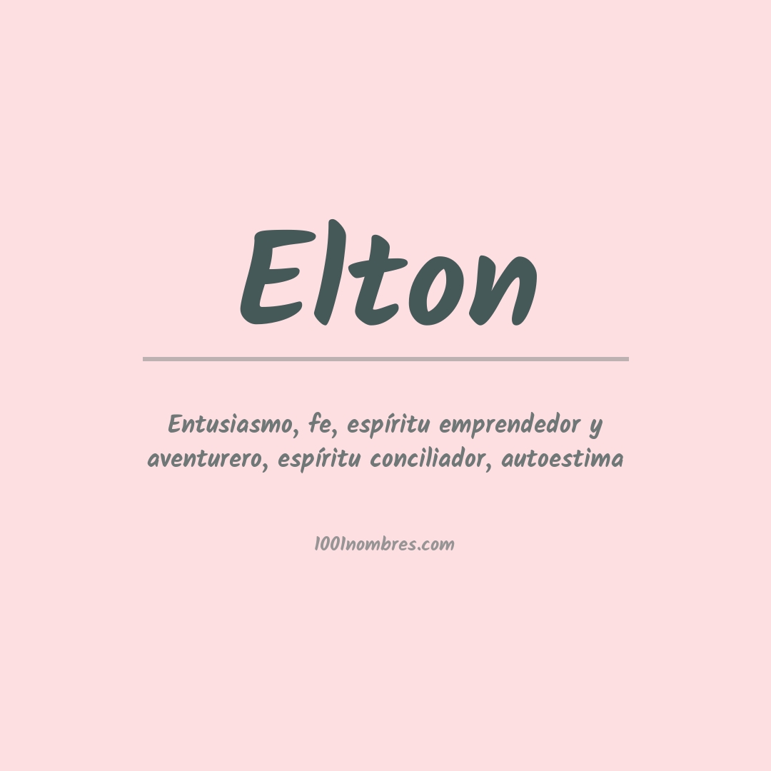 Significado del nombre Elton