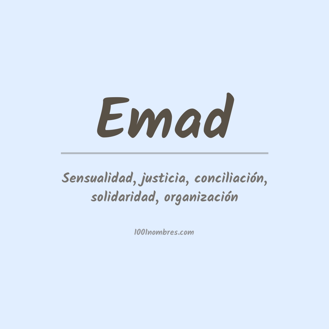 Significado del nombre Emad