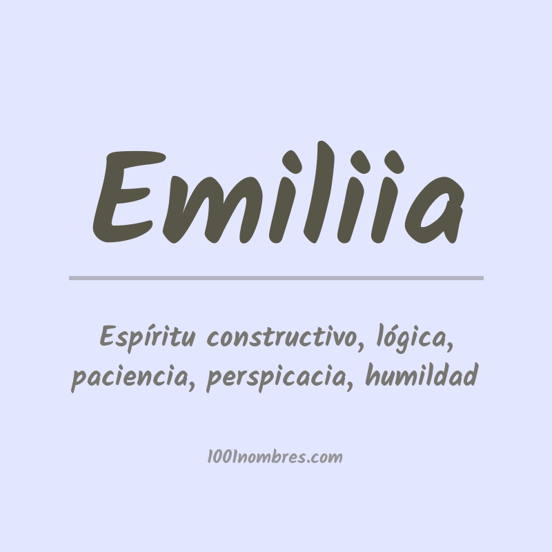 Significado del nombre Emiliia Significado del nombre Emiliia