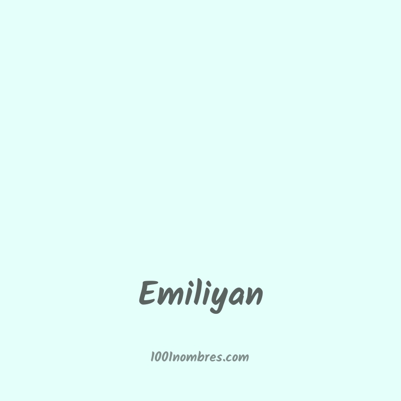 Emiliyan en chino
