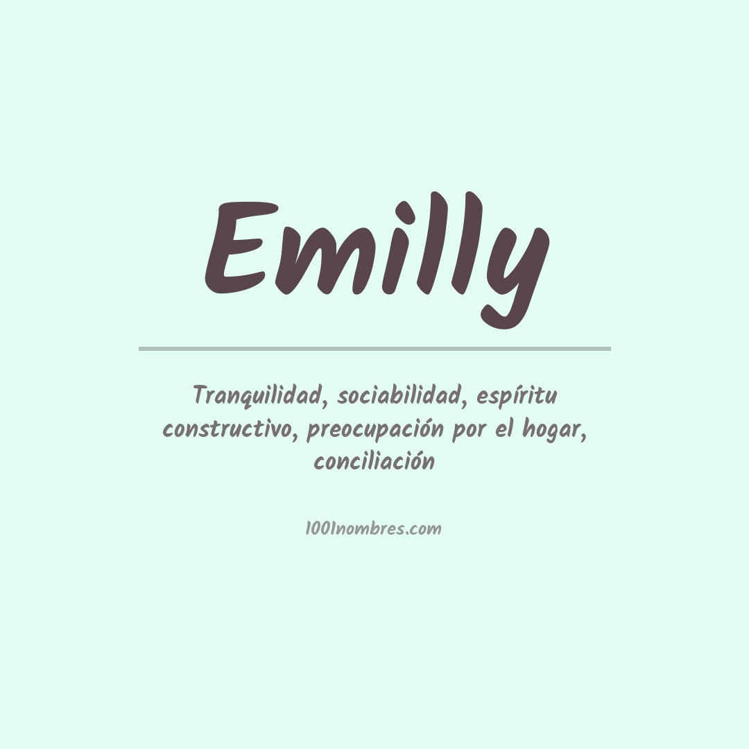 Significado del nombre Emilly