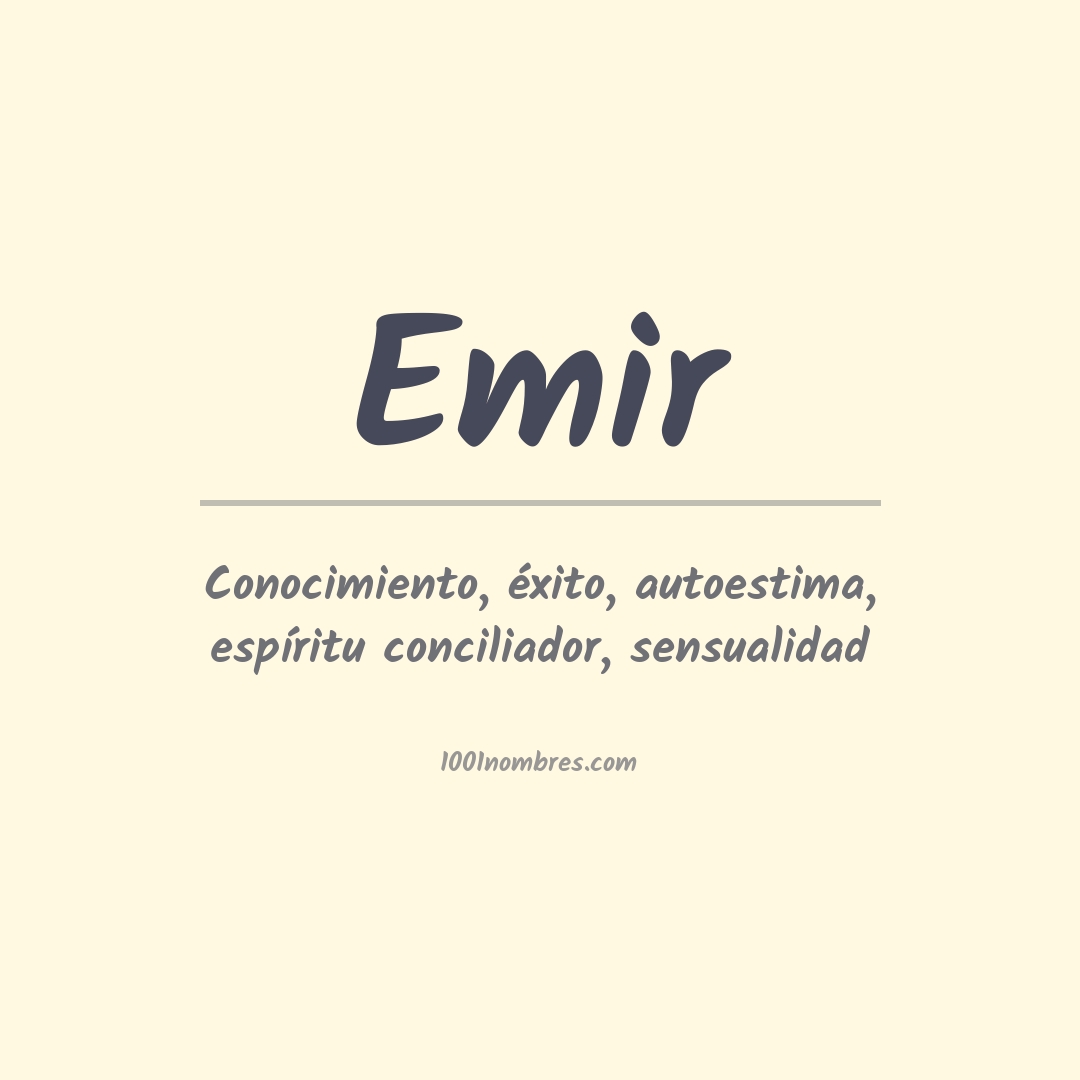 Significado del nombre Emir