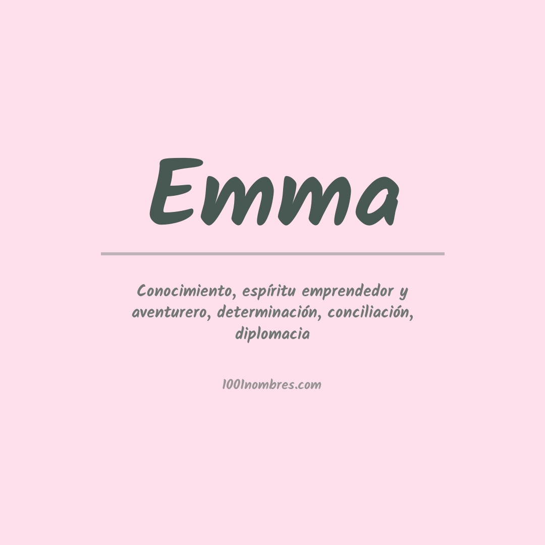 Significado del nombre Emma