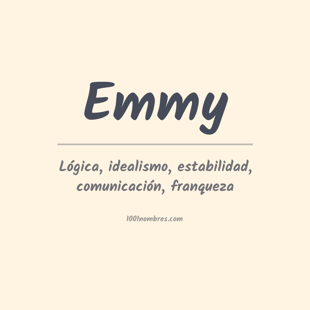 Significado del nombre Emmy