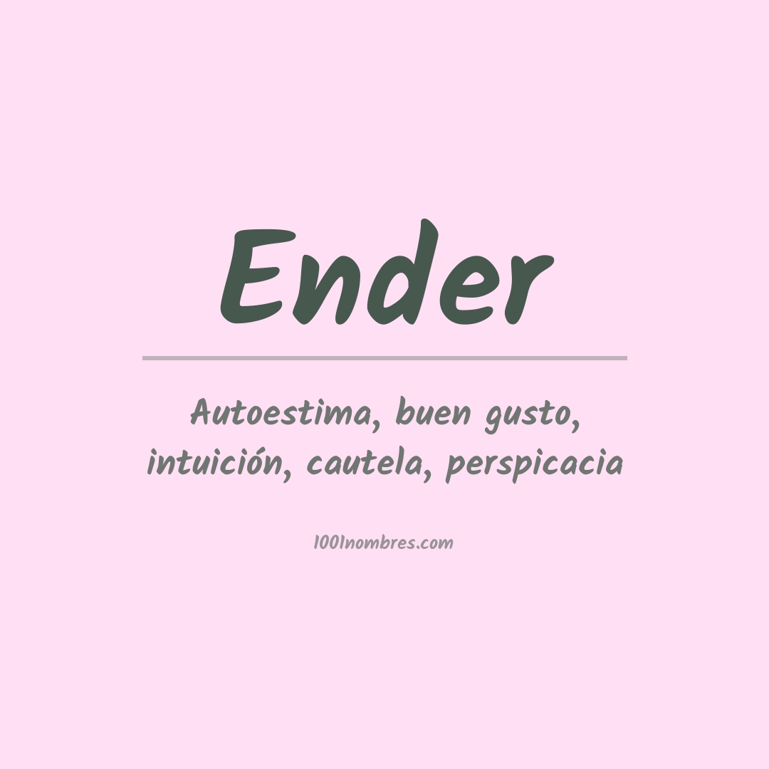 Significado del nombre Ender