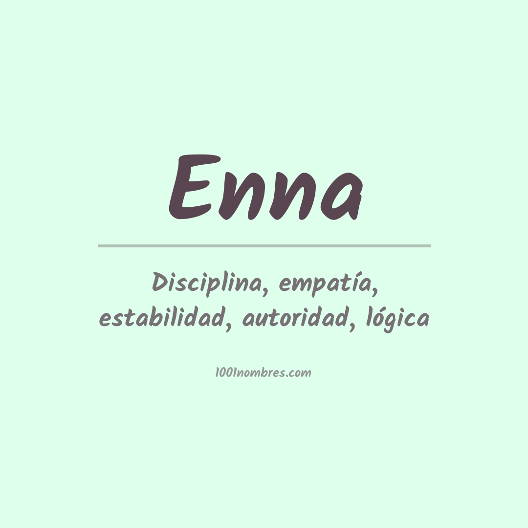 Significado del nombre Enna