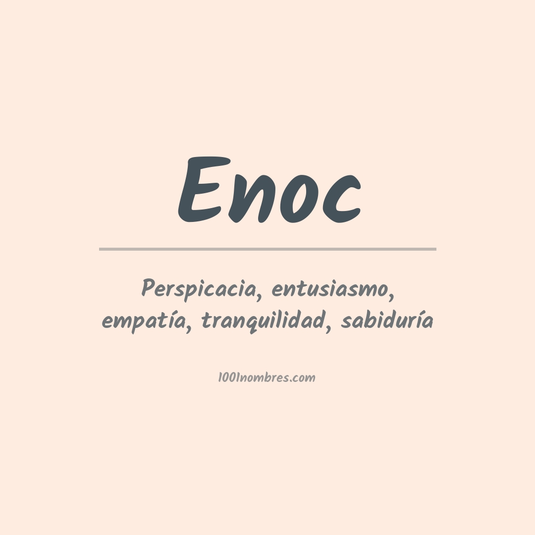 Significado del nombre Enoc