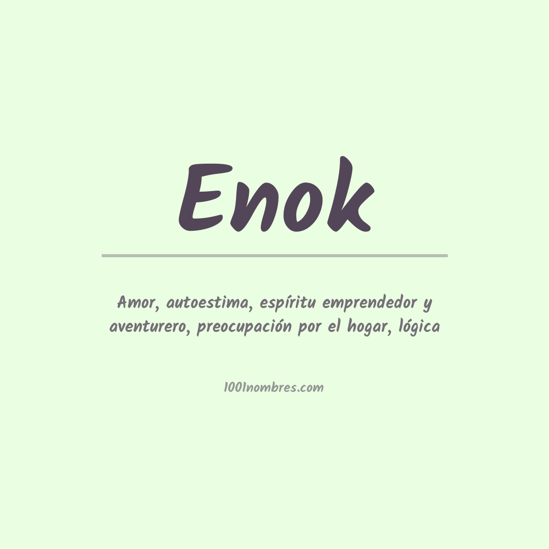 Significado del nombre Enok