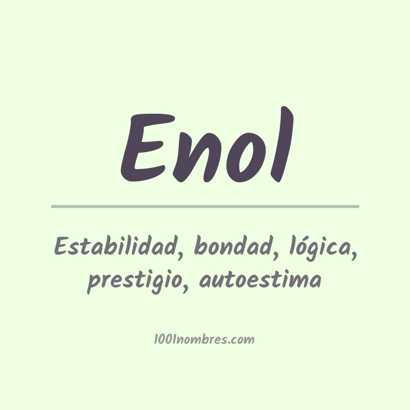 Significado del nombre Enol Significado del nombre Enol