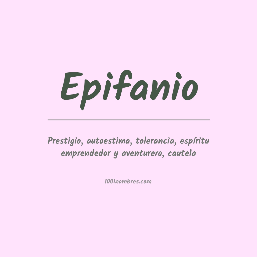 Significado del nombre Epifanio