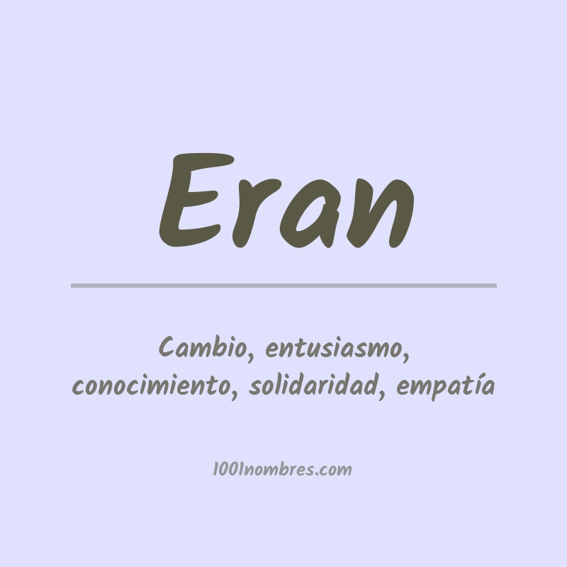 Significado del nombre Eran Significado del nombre Eran