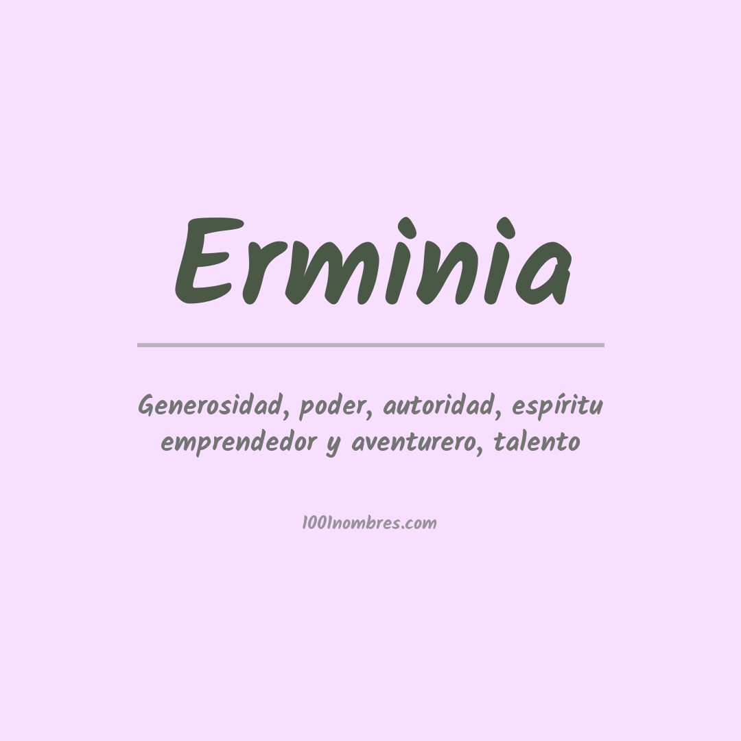 Significado del nombre Erminia