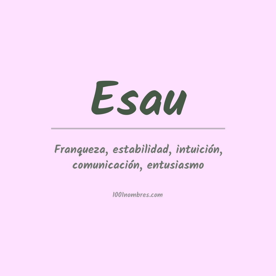 Significado del nombre Esau