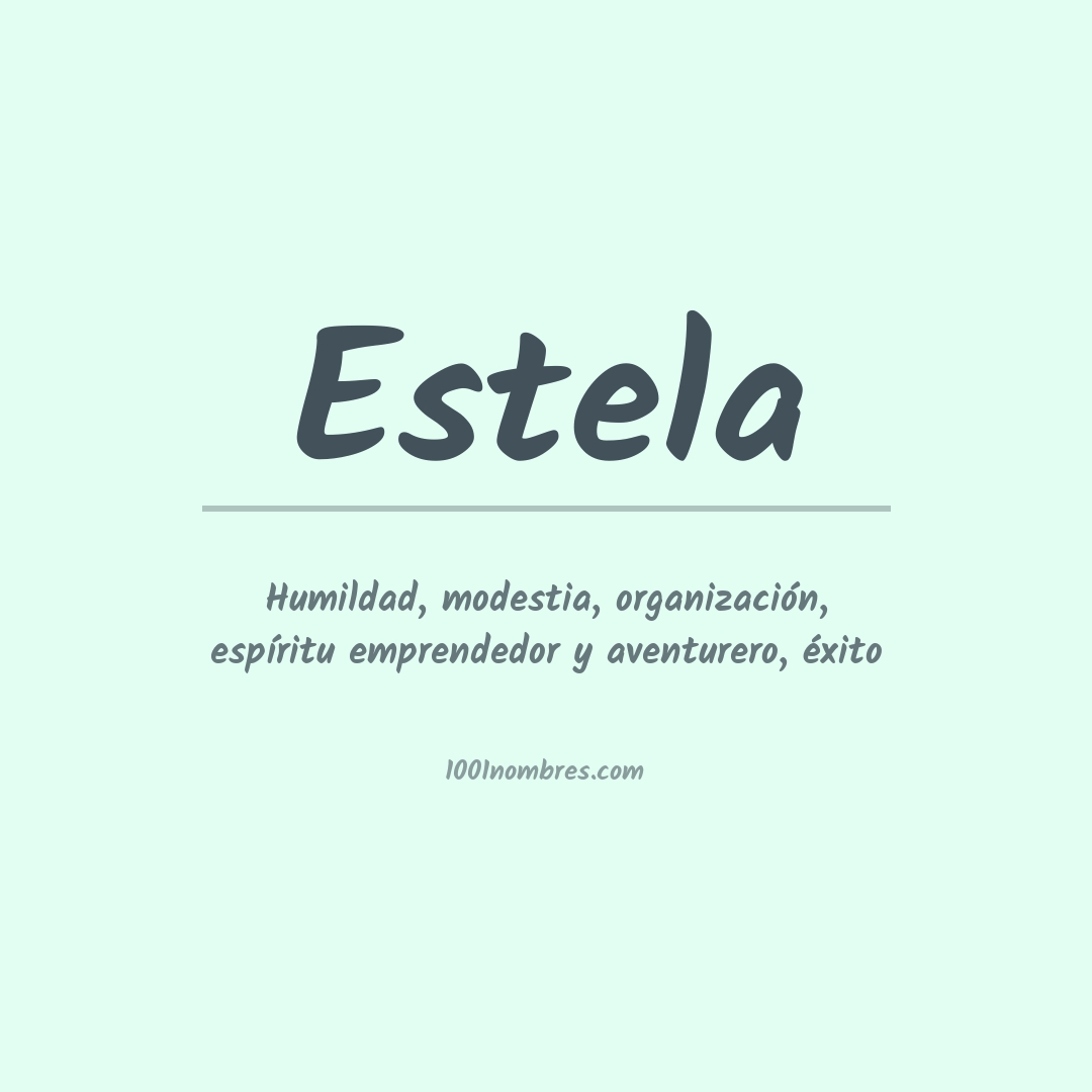 Significado del nombre Estela