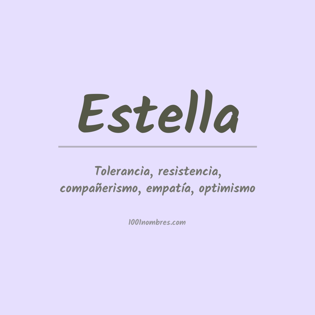 Significado del nombre Estella