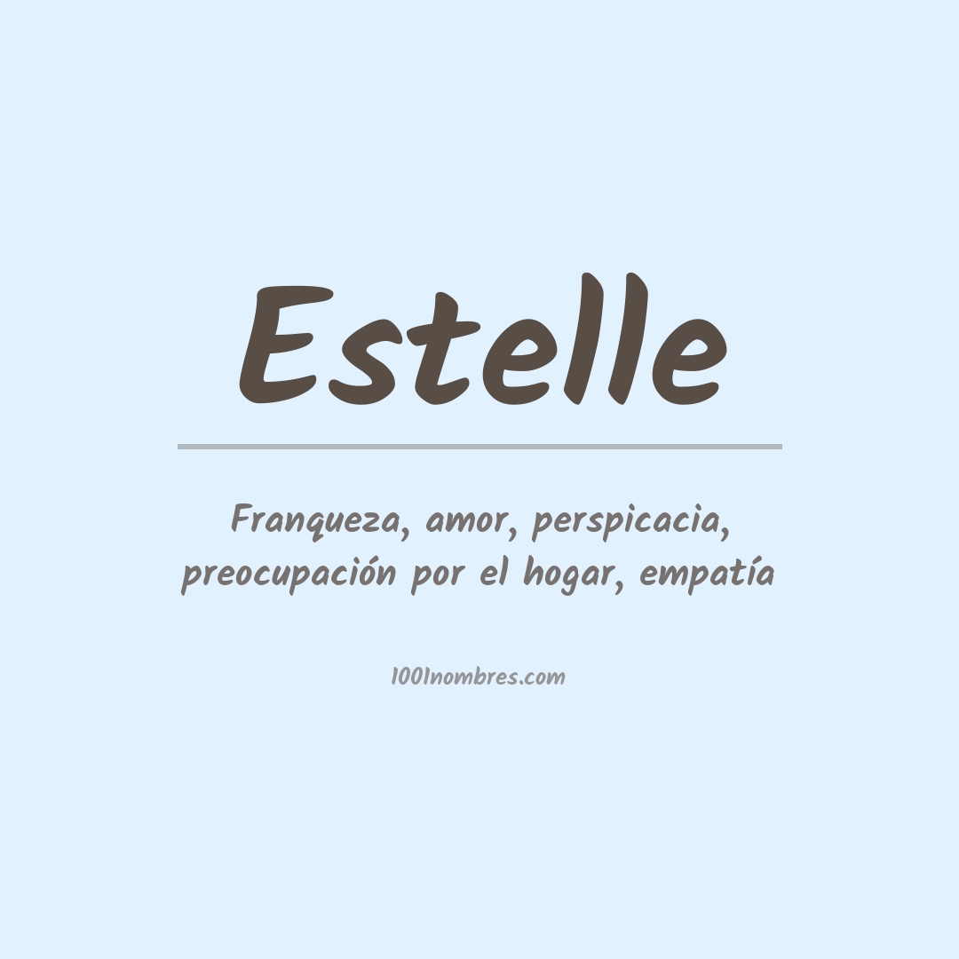 Significado del nombre Estelle
