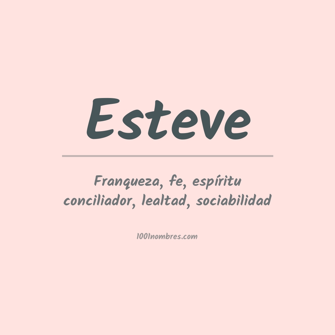 Significado del nombre Esteve