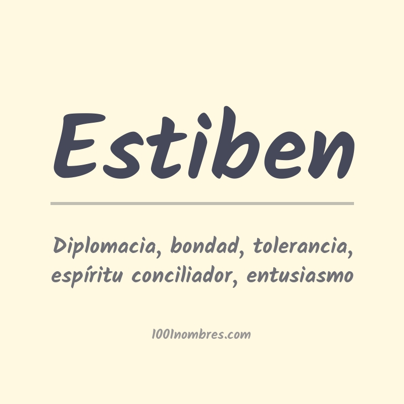 Significado del nombre Estiben Significado del nombre Estiben