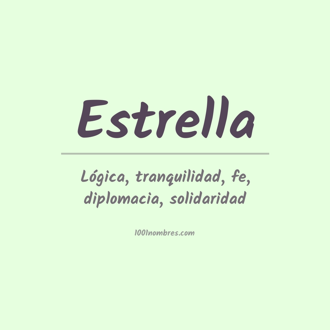 Significado del nombre Estrella