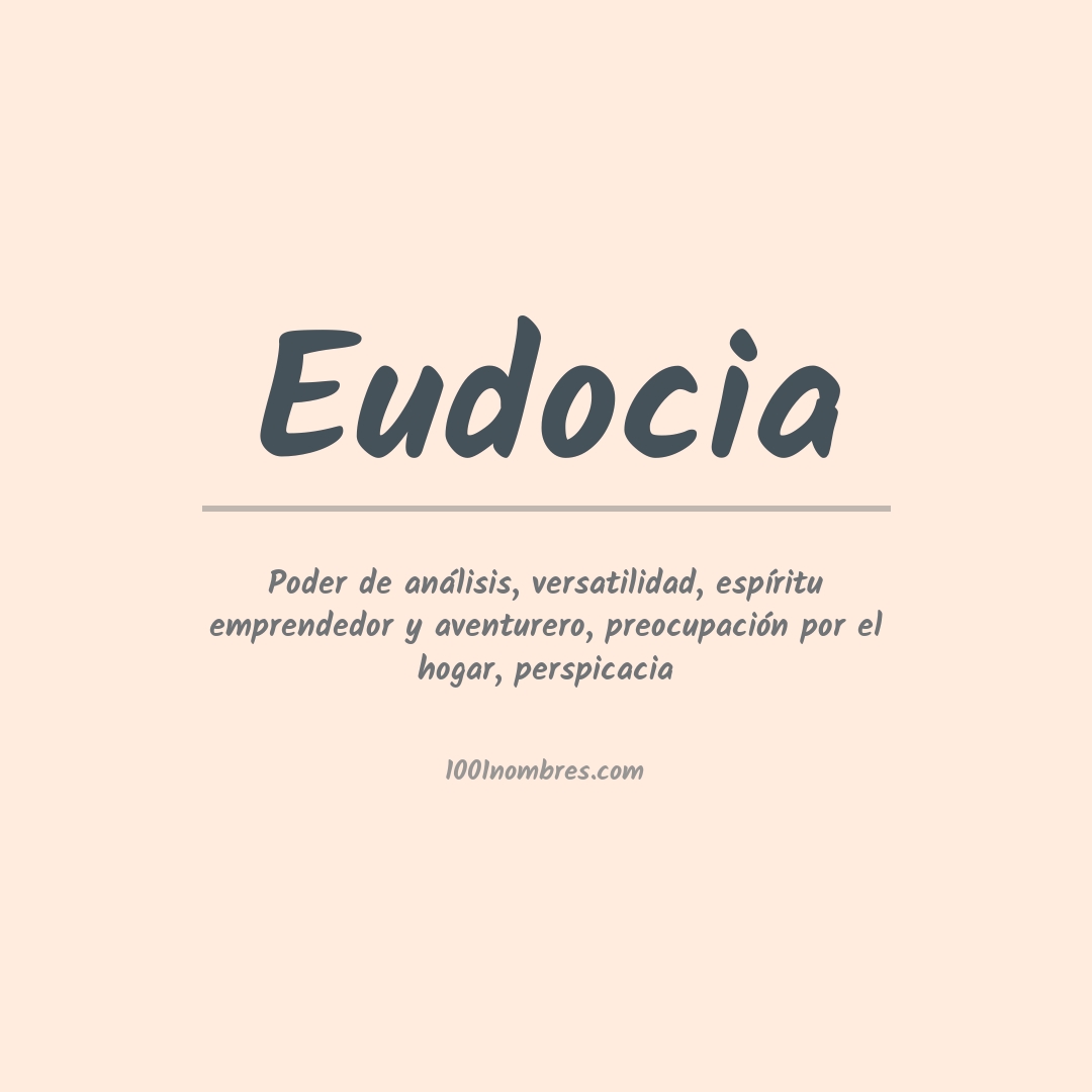 Significado del nombre Eudocia