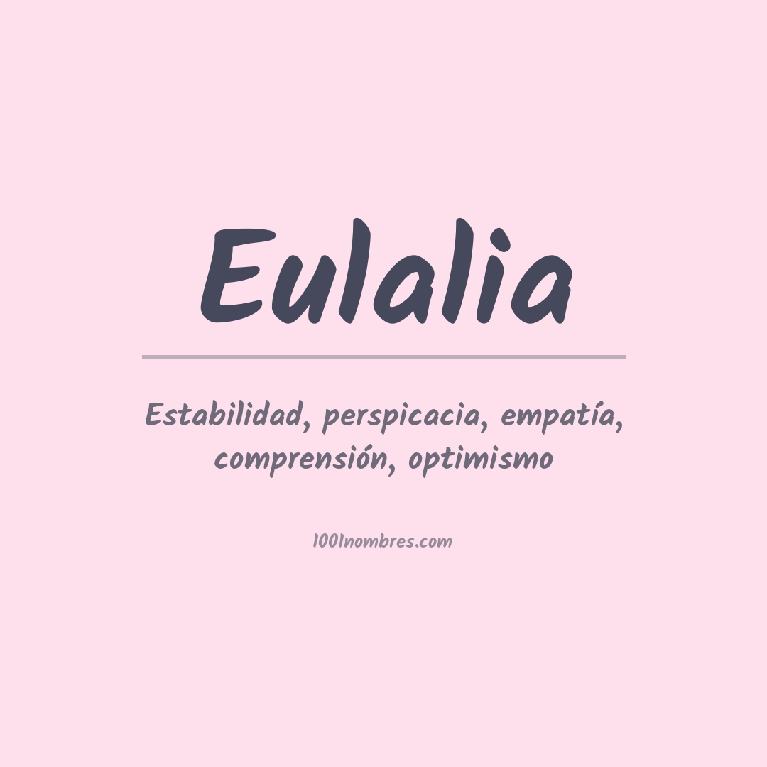 Significado del nombre Eulalia