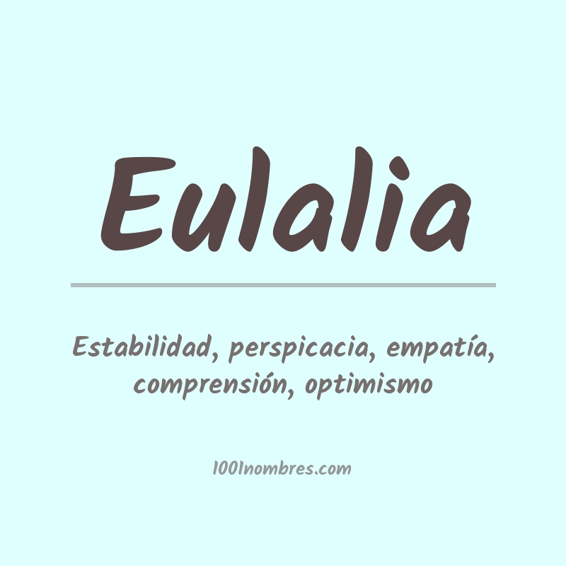 Significado del nombre Eulalia