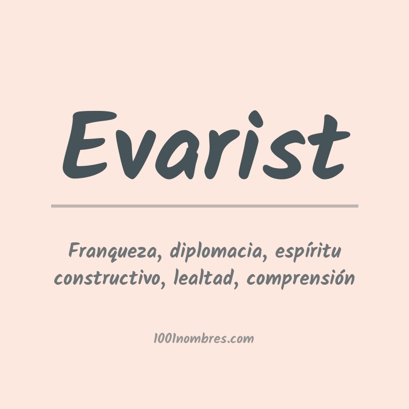 Significado del nombre Evarist