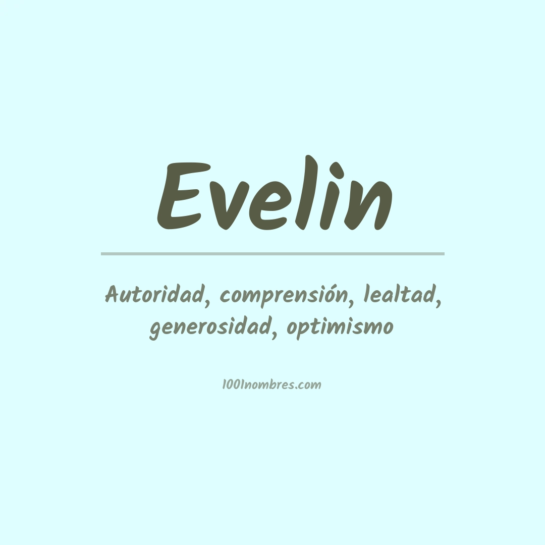 Significado del nombre Evelin