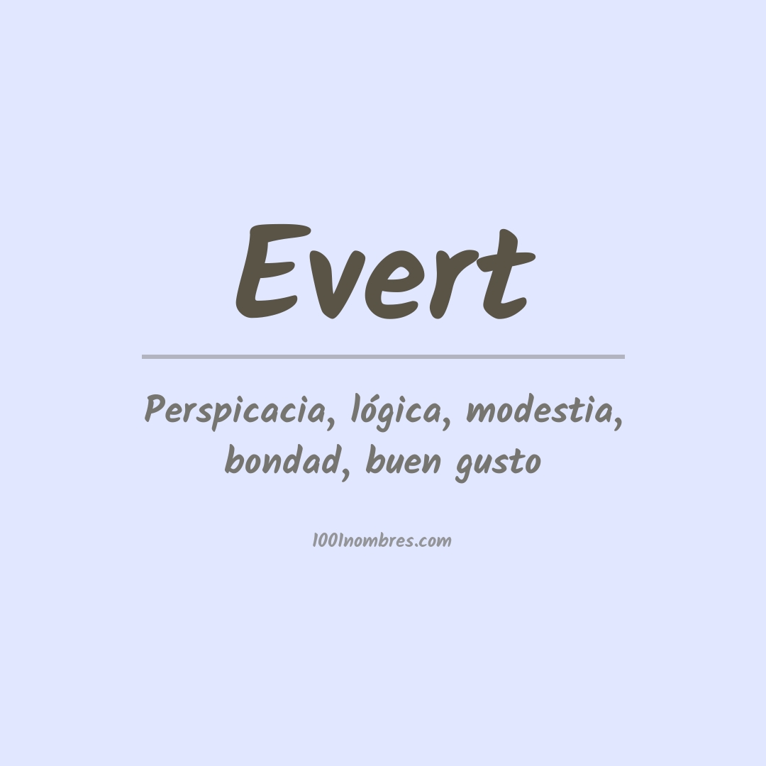 Significado del nombre Evert