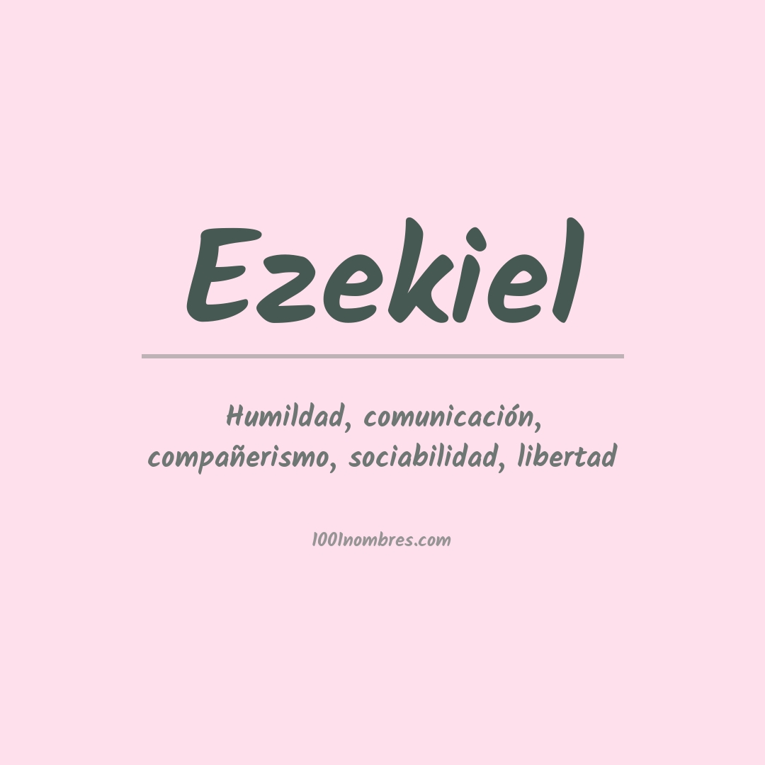 Significado del nombre Ezekiel