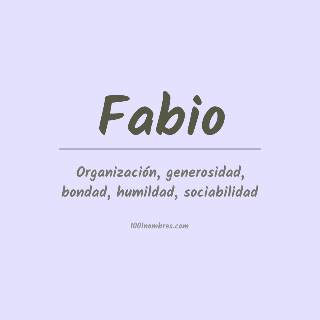 Significado del nombre Fabio