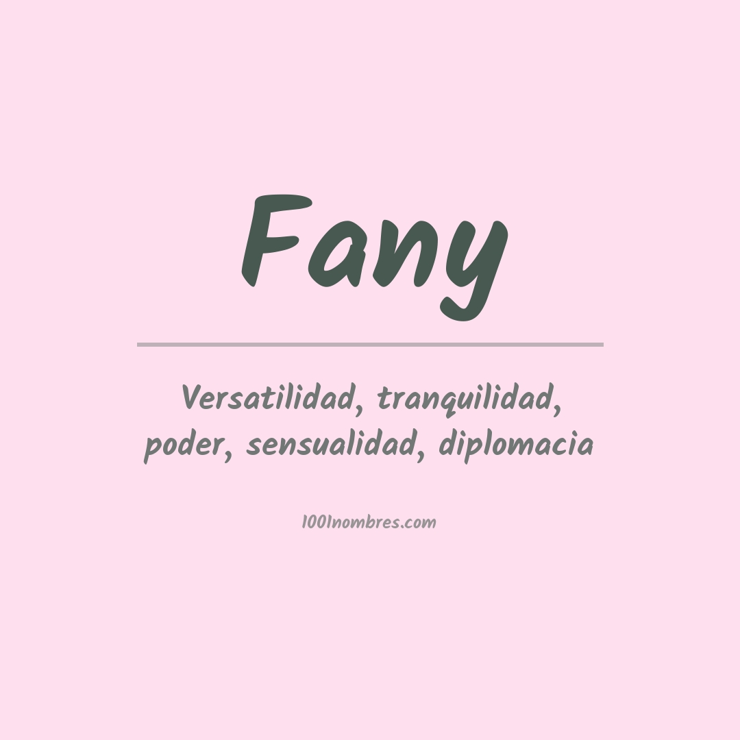 Significado del nombre Fany