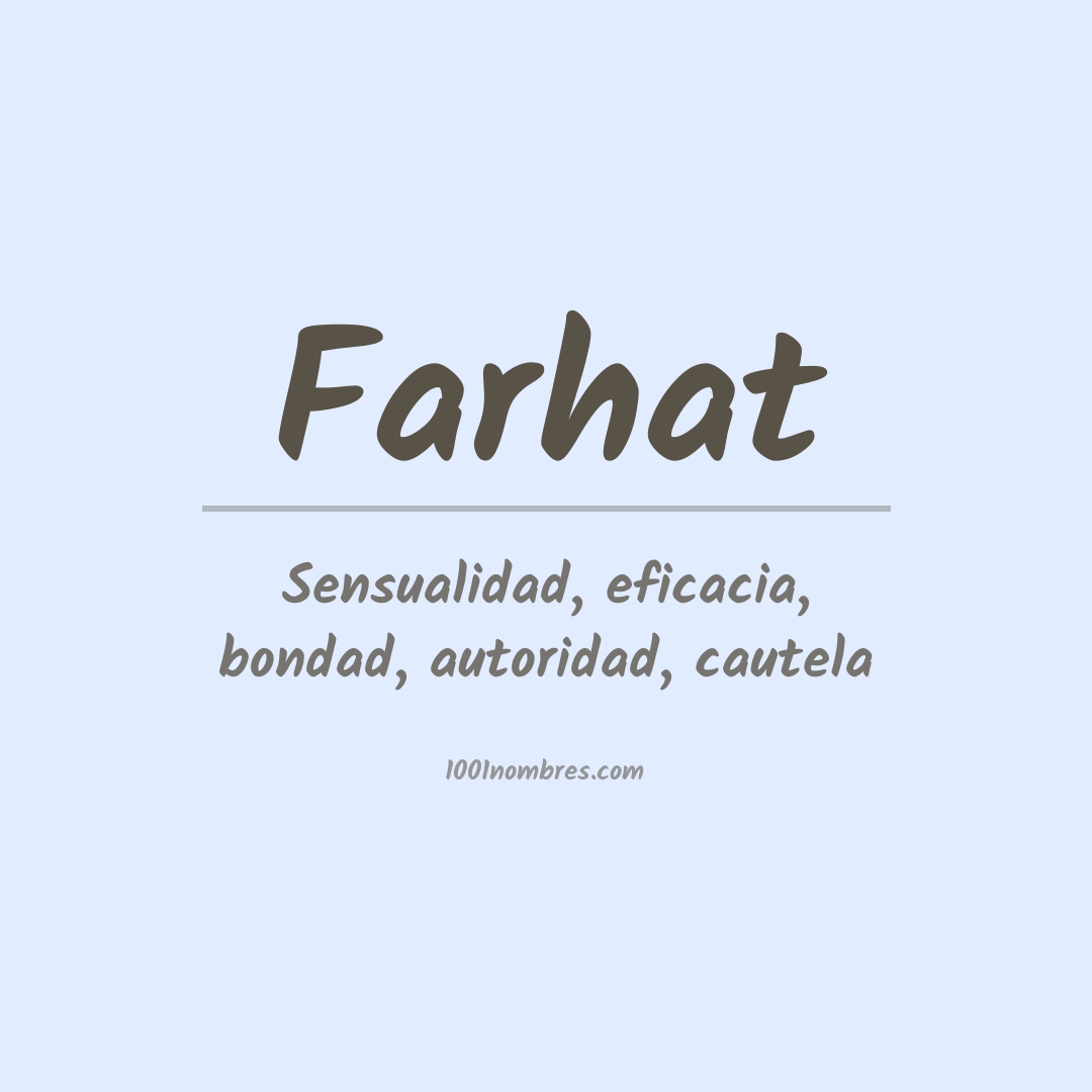 Significado del nombre Farhat