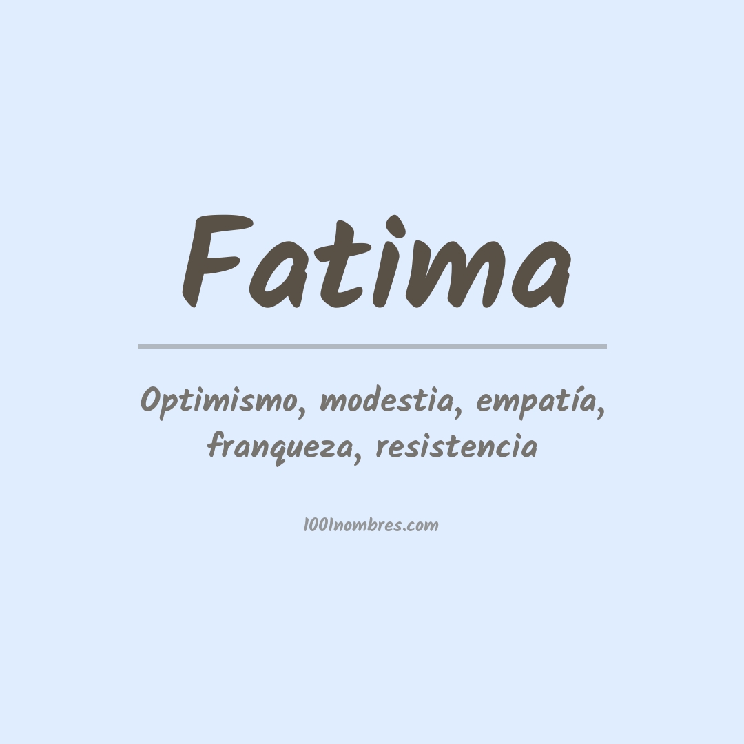 Significado do nome Fatima