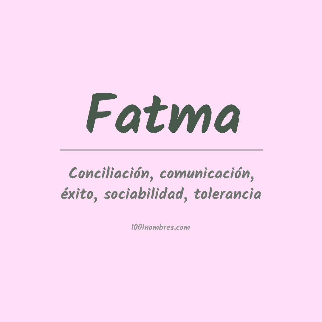 Significado del nombre Fatma