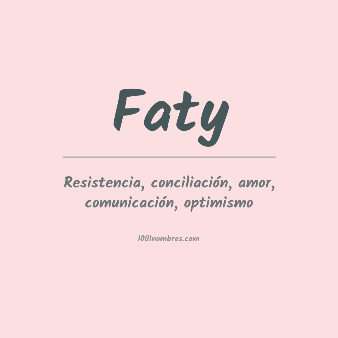 Significado del nombre Faty