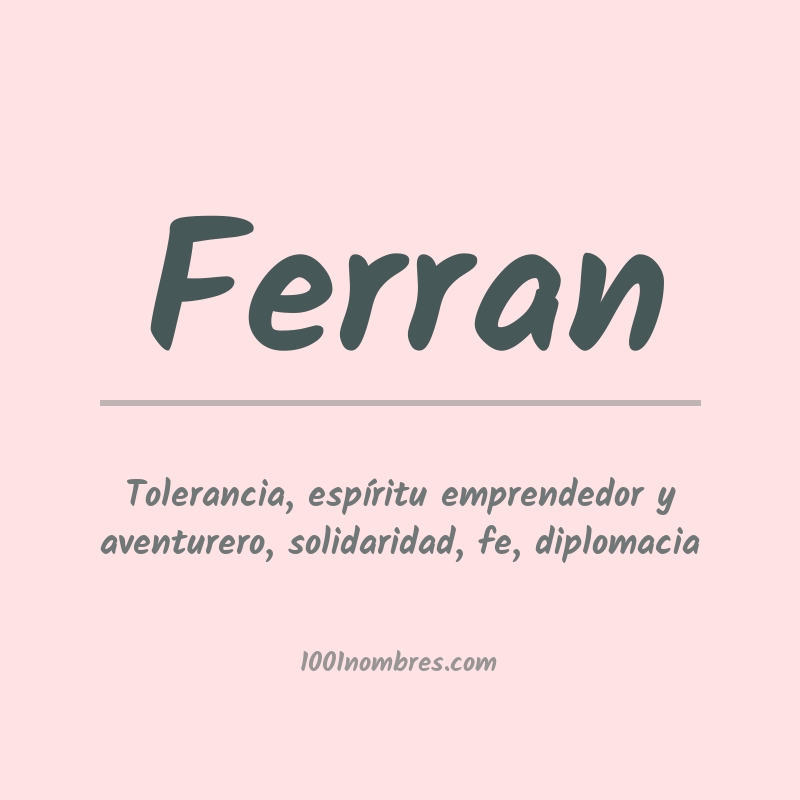 Significado del nombre Ferran