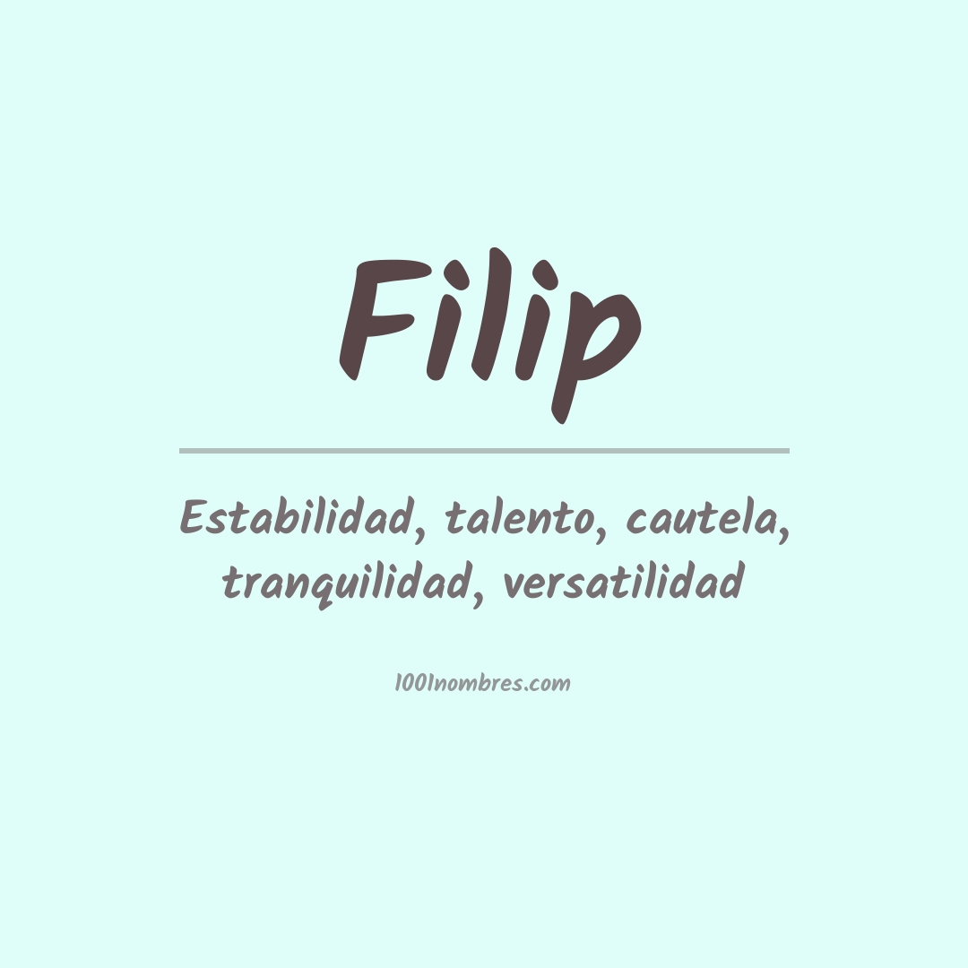 Significado del nombre Filip